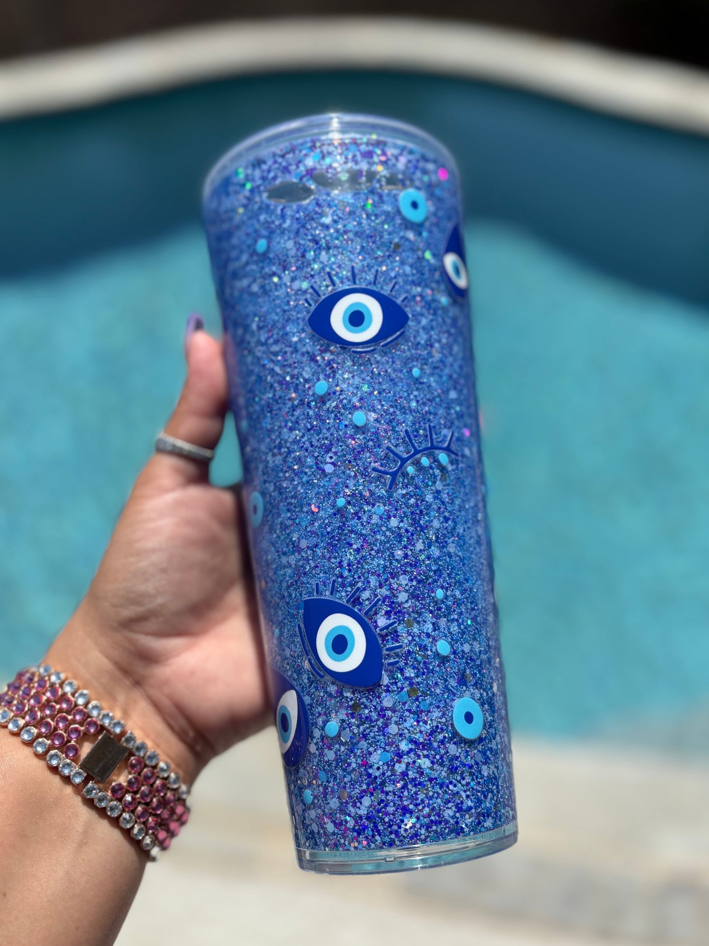 Blue Evil Eye - 25oz Acrylic